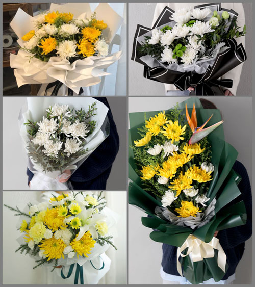 西藏拉萨城关区嘎玛贡桑街道白事花束代送